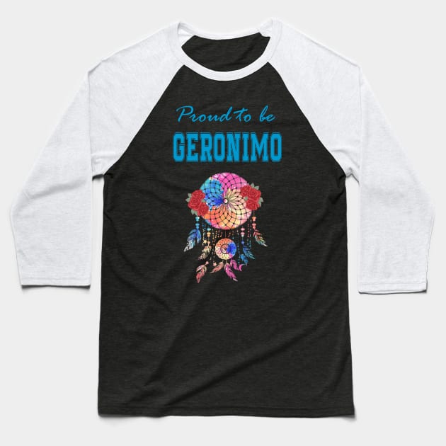 Native American Geronimo Dreamcatcher 47 Baseball T-Shirt by Morris Felders Jr